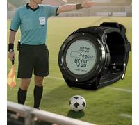Montre numérique pour arbitre de football, chronomètre multifonction avec métronome numérique et rétroéclairage pour le sport