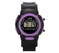 Montre numérique pour enfants - Analogique - Électronique - Sport - LED, violet, One Size