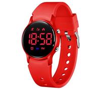 Montre numérique pour enfants, garçons et filles, avec podomètre, sans application, alarme vibrante, chronomètre et calendrier, montre numérique rechargeable pour enfants, adolescents, pour l'école