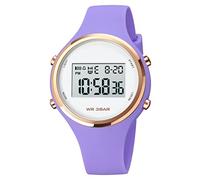 Montre numérique pour femme, GBB multifonction, étanche, montre de sport colorée pour femmes, filles, étudiantes, femmes, Purple, Moderne