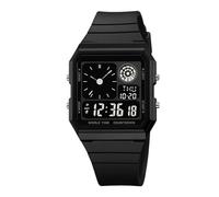 Montre Numérique Pour Hommes - Acier Inoxydable ABS | Affichage Du Jour Et De La Date, Rétroéclairage LED | Montres Pour Hommes Numériques | Pour Les Adolescents Athlètes Mari Fils Famille Amis Randon