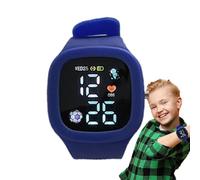 Montre numérique pour ,Montre de sport numérique pour , Montres-bracelets carrées lumineuses avec affichage LED coloré, Montres numériques multifonctions en silicone, cadeaux d'anniversaire pour garço