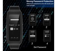 Montre numérique statique multifonctionnelle",lecture MP3,32 Go,enregistreur pour discours,"réunions et téléchargements d'enregistrements