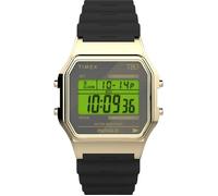Montre numérique - TIMEX - T80 - Noir - Résine - Étanchéité 30m