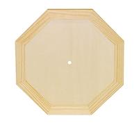 Montre octogonale en pin massif 27 x 29 x 1,3 cm.