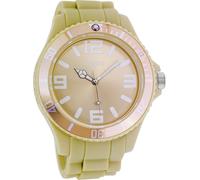 Montre Oozoo beige silicone Timepieces Femmes Montre à quartz analogique UOC4657A