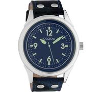 Oozoo Montre Unisexe Montres Analogique Cuir Bleu Camouflage Uoc10350
