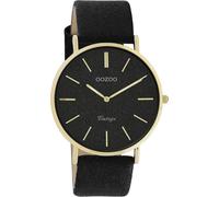 Montre Oozoo bleu foncé acier inoxydable C20102 Vintage Femme Montre à quartz UOC20164