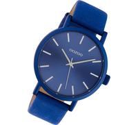Montre Oozoo bleue en cuir C10452 Timepieces Femme Montre à quartz analogique UOC10452