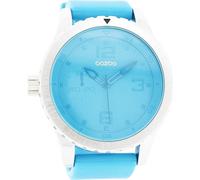 Montre Oozoo bleue en cuir Vintage Series femme-homme Montre à quartz analogique UOC3671A