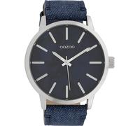 Montre Oozoo bleue textile Timepieces femme-homme Montre à quartz analogique UOC10002
