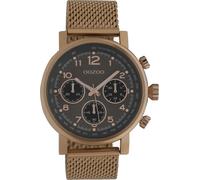 Montre Oozoo bronze en acier inoxydable C10702 Timepieces Montre à quartz analogique unisexe UOC10702