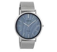 Montre - OOZOO - C9362 - Vintage - Bracelet en métal - Cadran en nacre bleu gris