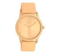Montre Oozoo cuir beige Timepieces Femme Montre à quartz analogique UOC11078