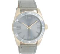 Montre Oozoo grise en cuir Vintage Series Montre à quartz analogique pour dames UOC5741A