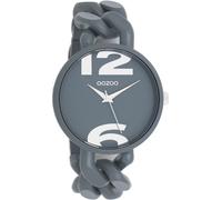 Montre Oozoo grise plastique Timepieces Femmes Montre à quartz analogique UOC11268