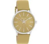 Montre Oozoo jaune sable beige Cuir Timepieces Femme Montre à quartz analogique UOC11460