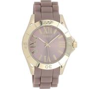 Montre Oozoo marron clair silicone Vintage Series Montre à quartz analogique unisexe UOC5714A