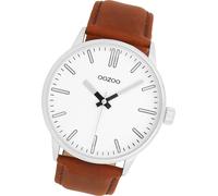 Montre Oozoo marron cuir Timepieces femme-homme Montre à quartz analogique UOC11513