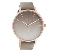Montre Oozoo marron cuir Timepieces femme Montre à quartz analogique UOC10832