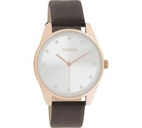 Montre Oozoo marron cuir Timepieces femme Montre à quartz analogique UOC11048