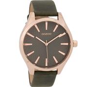 Montre Oozoo marron cuir Timepieces femme Montre à quartz analogique UOC9688A