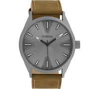 Montre Oozoo marron cuir Timepieces hommes Montre à quartz analogique UOC10022
