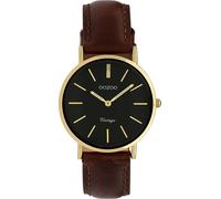 Oozoo Montre-Bracelet Femme Vintage Analogique Cuir Marron Uoc9838a
