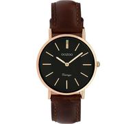Oozoo Montre-Bracelet Femme Vintage Analogique Cuir Marron Uoc9839a