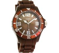 Montre Oozoo marron silicone Timepieces Femmes Montre à quartz analogique UOC4663A
