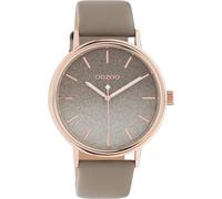 Montre Oozoo marron taupe cuir C10937 Timepieces femme Montre à quartz analogique UOC10937