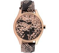 Montre Femme Oozoo Timepieces Analogique Cuir Noir Marron Clair Uoc10430