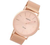 Montre Oozoo or rose acier inoxydable Vintage Series Femme Montre à quartz analogique UOC9343