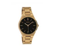 Montre Oozoo pour femme avec bracelet à maillons en acier inoxydable 34 MM - Variante : vieil or/noir