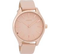 Montre Oozoo rose en cuir Timepieces Femme Montre à quartz analogique UOC9686A