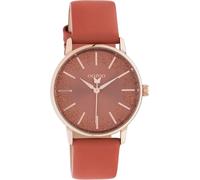 Montre Oozoo rouge en cuir C10934 Timepieces Femme Montre à quartz analogique UOC10934