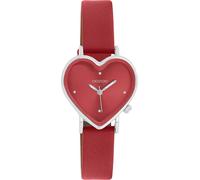 Montre Oozoo rouge en cuir OOZOO Timepieces Femme Montre à quartz analogique UOC11448
