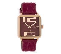 Oozoo Montre Carrée Pour Femme Avec Bracelet En Cuir 28 X 28 Mm 7872 Doré