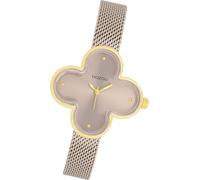 Montre Oozoo taupe marron métal Timepieces Femme Montre à quartz analogique UOC11528
