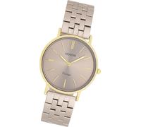 Montre Oozoo taupe marron métal Vintage Series Femme Montre à quartz analogique UOC20409