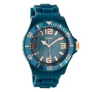 Montre Oozoo vert bleu silicone Timepieces Femmes Montre à quartz analogique UOC5052A