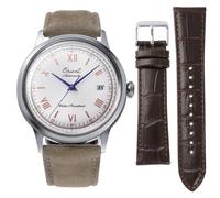 ORIENT Montre RA-AC0027S élégante blanche acier inoxydable pour homme