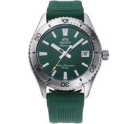 Orient Mako RA-AC0Q11E30B Montre automatique pour homme avec cadran vert et bracelet en caoutchouc
