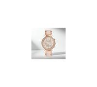 Michael Kors Montre Quartz Femme 39.00mm avec Cadran Rose analogique et Bracelet en Bracelet en Acier Rose MK5896