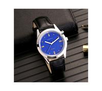 Montre parlante anglaise avec alarme, date et heure, cadran bleu (TESBL-2103A)