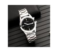 Montre parlante anglaise avec alarme, date et heure parlantes, cadran noir (TESW-20A)