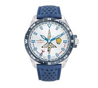 Patrouille de France Montre Athos 8 - Automatique - Cuir Bleu Perforé