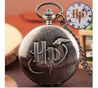 Montre-pendentif - HARRY POTTER - Gousset - Acier argenté - 80 cm chaîne - Boîte gravée
