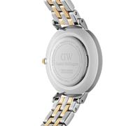 Daniel Wellington DW Montre Petite Lumine Bezel 5-Link Two-Tone MOP 28mm Silver
