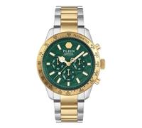 Philipp Plein Montre à affichage analogique 'Pleinmter' or / vert foncé / argent, Taille One Size